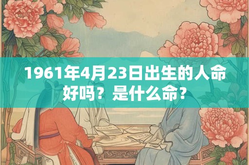 1961年4月23日出生的人命好吗？是什么命？