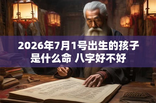 2026年7月1号出生的孩子是什么命 八字好不好
