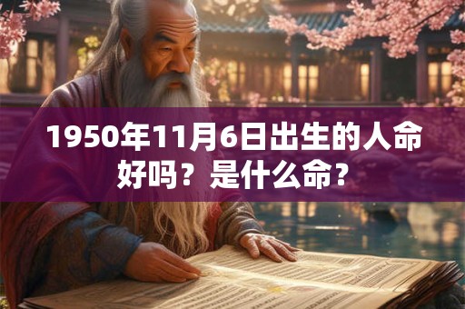 1950年11月6日出生的人命好吗?是什么命? 1950年11月6日出生的人命好吗?是什么命?