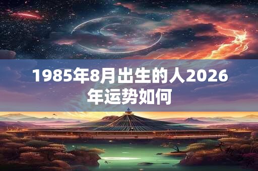 1985年8月出生的人2026年运势如何 1985年8月出生的人2026年运势如何