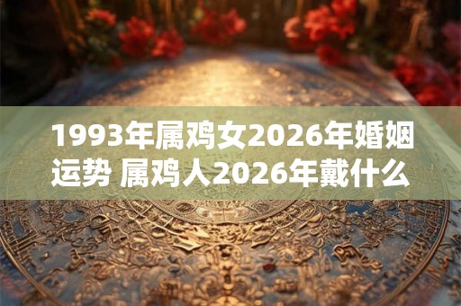 1993年属鸡女2026年婚姻运势 属鸡人2026年戴什么招财