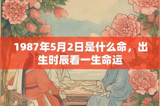 1987年5月2日是什么命，出生时辰看一生命运
