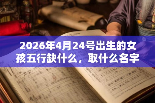 2026年4月24号出生的女孩五行缺什么，取什么名字好