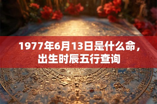 1977年6月13日是什么命，出生时辰五行查询