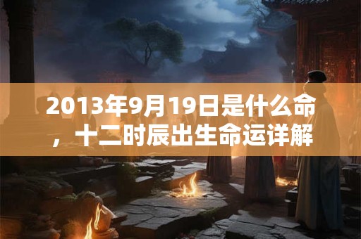 2013年9月19日是什么命,十二时辰出生命运详解 2013年9月19日是什么命,十二时辰出生命运详解