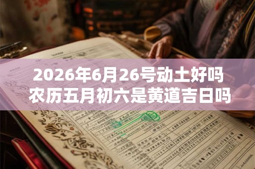 2026年6月26号动土好吗 农历五月初六是黄道吉日吗