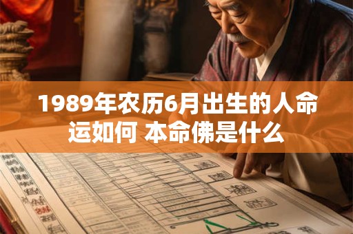 1989年农历6月出生的人命运如何 本命佛是什么 1989年农历6月出生的人命运如何 本命佛是什么