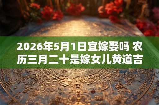 2026年5月1日宜嫁娶吗 农历三月二十是嫁女儿黄道吉日吗