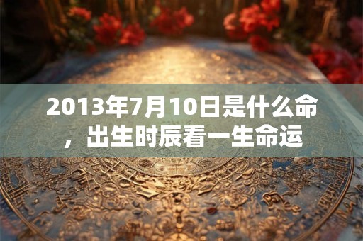 2013年7月10日是什么命,出生时辰看一生命运 2013年7月10日是什么命,出生时辰看一生命运