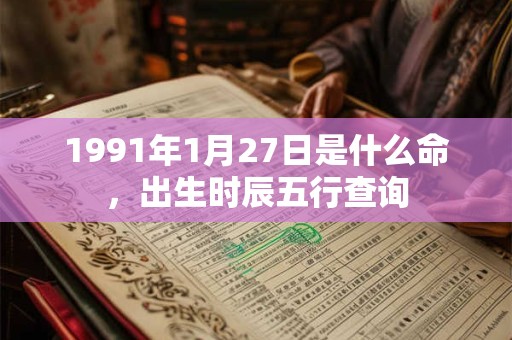 1991年1月27日是什么命，出生时辰五行查询