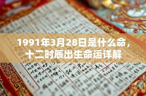 1991年3月28日是什么命,十二时辰出生命运详解 1991年3月28日是什么命,十二时辰出生命运详解