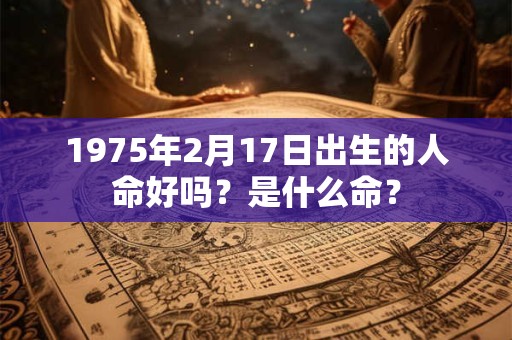 1975年2月17日出生的人命好吗？是什么命？