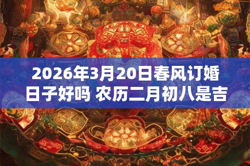 2026年3月20日春风订婚日子好吗 农历二月初八是吉日吗 2026年3月20日春风订婚日子好吗 农历二月初八是吉日吗