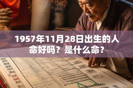 1957年11月28日出生的人命好吗？是什么命？