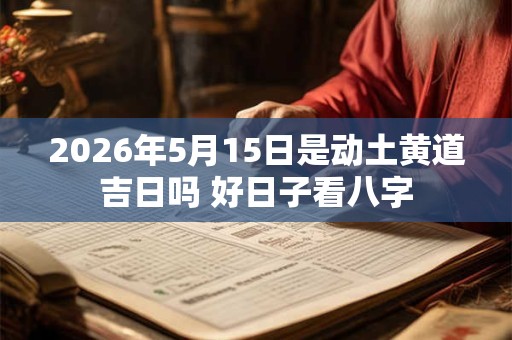 2026年5月15日是动土黄道吉日吗 好日子看八字