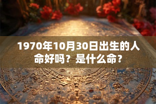 1970年10月30日出生的人命好吗?是什么命? 1970年10月30日出生的人命好吗?是什么命?