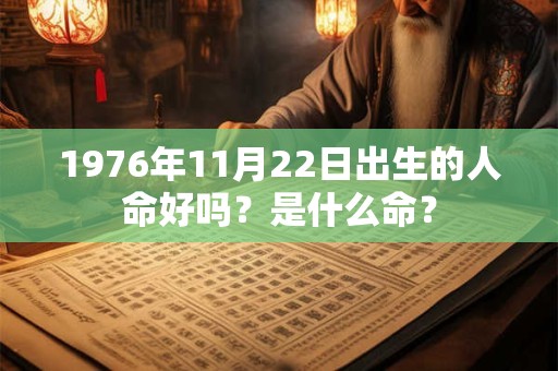 1976年11月22日出生的人命好吗？是什么命？