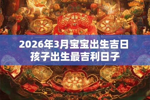 2026年3月宝宝出生吉日 孩子出生最吉利日子