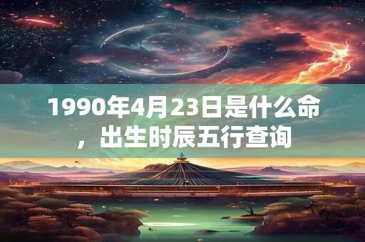1990年4月23日是什么命，出生时辰五行查询