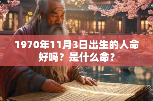 1970年11月3日出生的人命好吗？是什么命？