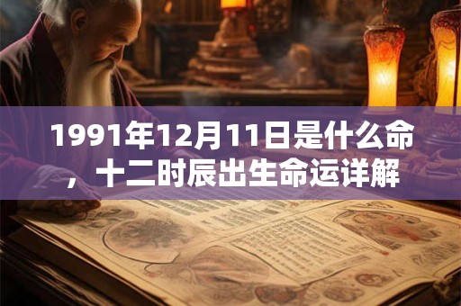 1991年12月11日是什么命，十二时辰出生命运详解