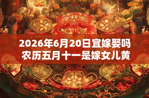2026年6月20日宜嫁娶吗 农历五月十一是嫁女儿黄道吉日吗