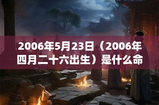 2006年5月23日（2006年四月二十六出生）是什么命_命运如何