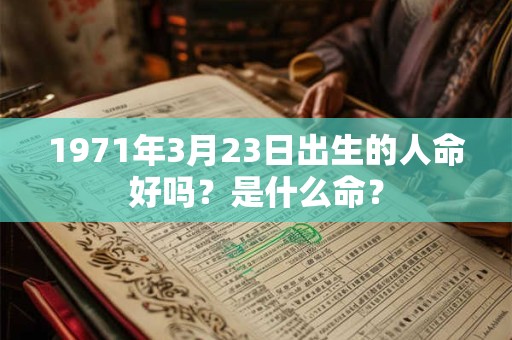 1971年3月23日出生的人命好吗？是什么命？