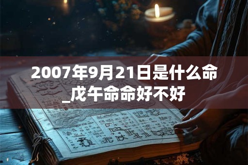 2007年9月21日是什么命_戊午命命好不好