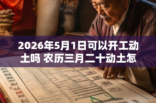 2026年5月1日可以开工动土吗 农历三月二十动土怎么样