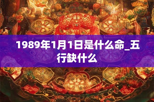 1989年1月1日是什么命_五行缺什么