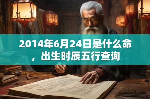 2014年6月24日是什么命，出生时辰五行查询