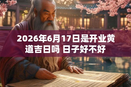 2026年6月17日是开业黄道吉日吗 日子好不好