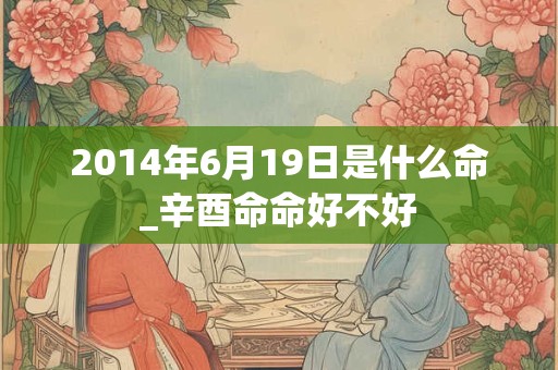 2014年6月19日是什么命_辛酉命命好不好 2014年6月19日是什么命_辛酉命命好不好