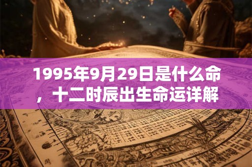 1995年9月29日是什么命,十二时辰出生命运详解 1995年9月29日是什么命,十二时辰出生命运详解