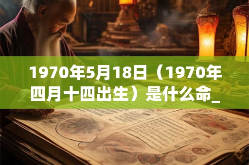1970年5月18日（1970年四月十四出生）是什么命_命运如何