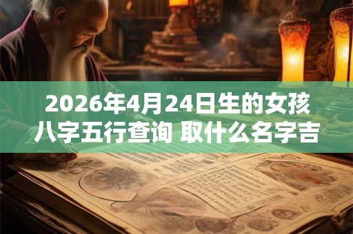 2026年4月24日生的女孩八字五行查询 取什么名字吉利