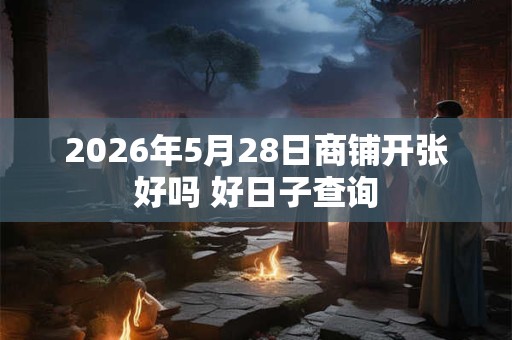 2026年5月28日商铺开张好吗 好日子查询