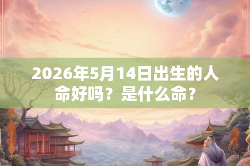 2026年5月14日出生的人命好吗？是什么命？