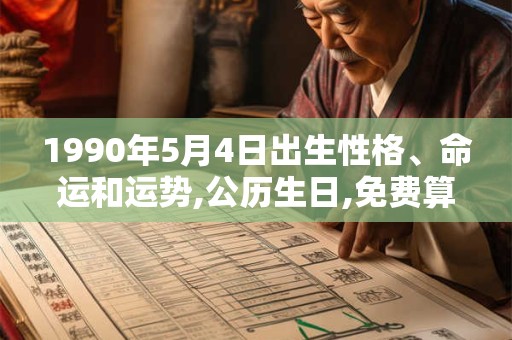 1990年5月4日出生性格、命运和运势,公历生日,免费算命 1990年5月4日出生性格、命运和运势,公历生日,免费算命