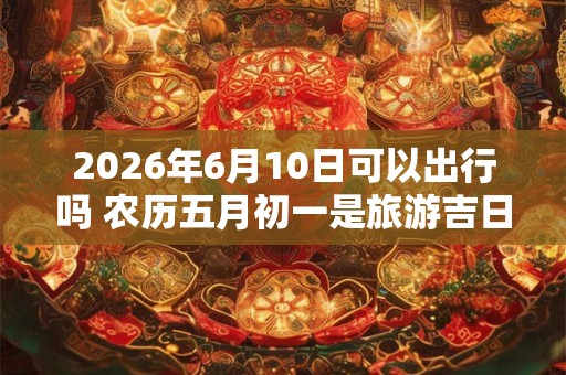 2026年6月10日可以出行吗 农历五月初一是旅游吉日吗