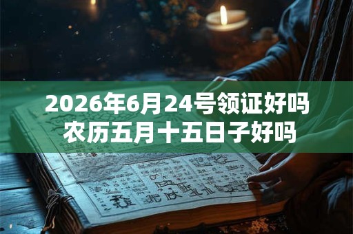 2026年6月24号领证好吗 农历五月十五日子好吗