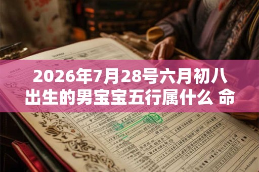 2026年7月28号六月初八出生的男宝宝五行属什么 命格好吗