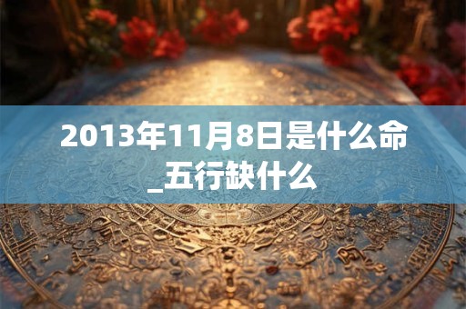 2013年11月8日是什么命_五行缺什么