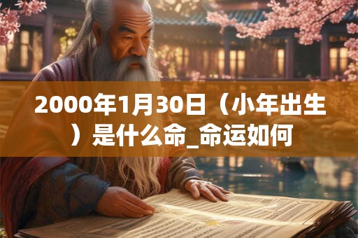 2000年1月30日(小年出生)是什么命_命运如何 2000年1月30日(小年出生)是什么命_命运如何