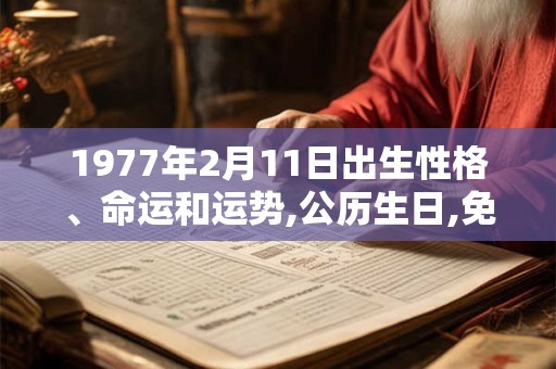 1977年2月11日出生性格、命运和运势,公历生日,免费算命 1977年2月11日出生性格、命运和运势,公历生日,免费算命