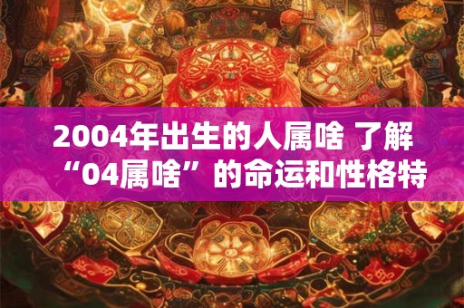 2004年出生的人属啥 了解“04属啥”的命运和性格特点
