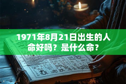 1971年8月21日出生的人命好吗？是什么命？