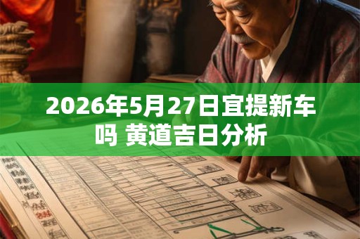 2026年5月27日宜提新车吗 黄道吉日分析