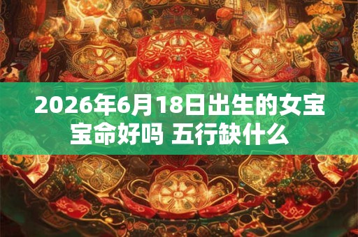2026年6月18日出生的女宝宝命好吗 五行缺什么 2026年6月18日出生的女宝宝命好吗 五行缺什么